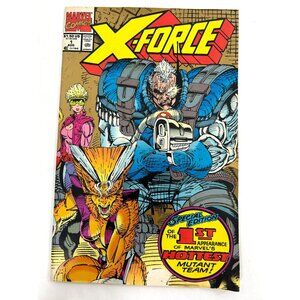 X-Force 1 Marvel Comic Book Graphic August 1991 Vol. 1 Second Print Collectible